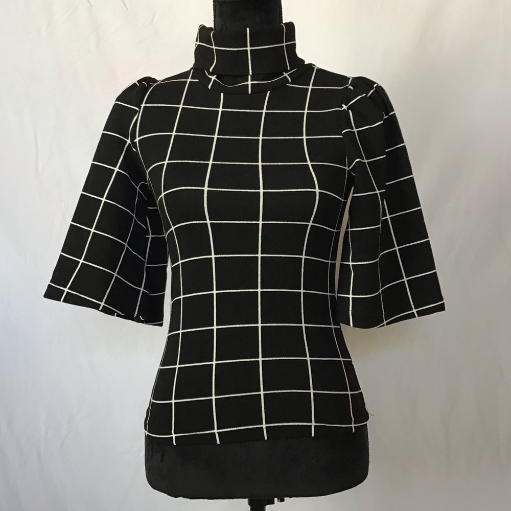 SHEIN Grid Top